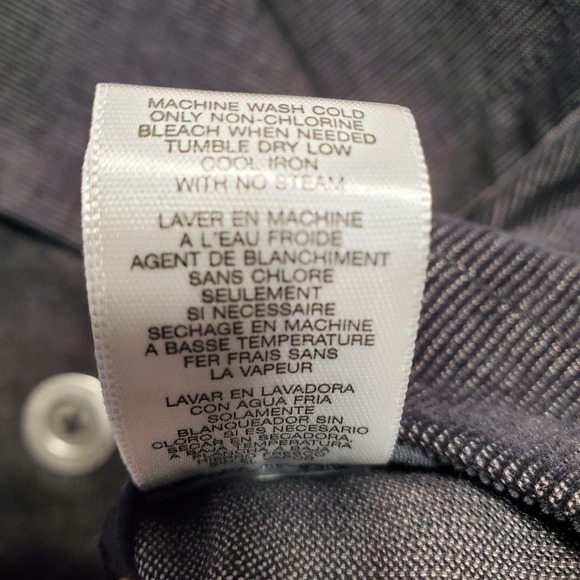 Michael‎ Michael Kors Jacket Womens Large Gray Belted Double Breasted Corduroy - Picture 8 of 12